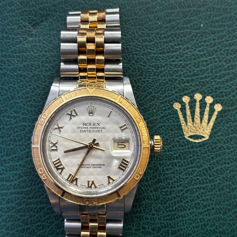 Rolex Datejust Silver and Gold Watch